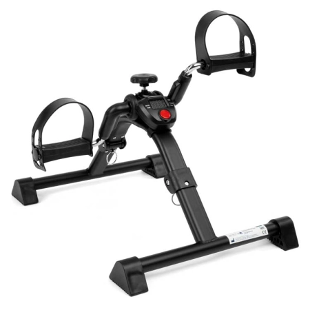 Mini rowerek rehabilitacyjny z licznikiem LCD i mechanicznym pokrętłem oporu