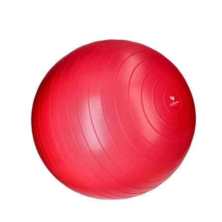 Piłka rehabilitacyjna 55 cm z pompką - czerwona piłka PVC anti-burst