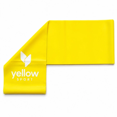 Taśma oporowa 1–2 kg żółta flat band do ćwiczeń rehabilitacyjnych