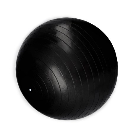Czarna piłka gimnastyczna 65 cm YellowGym do ćwiczeń stabilizacji